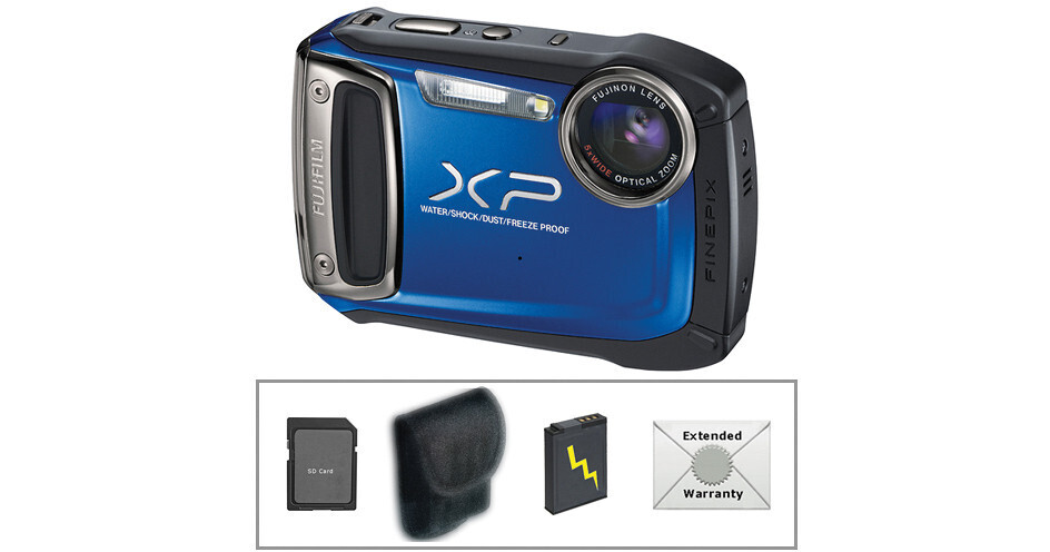 FUJIFILM FinePix XP100 Digital Camera (Blue) with Deluxe FUJIFILM FinePix XP100 Digital Camera (Blue) with Deluxe