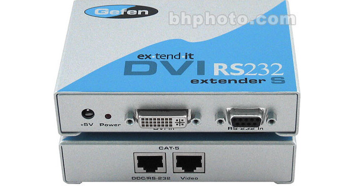Gefen DVI RS232 - DVI & Serial / RS232 EXT-DVIRS232-CAT5N B&H