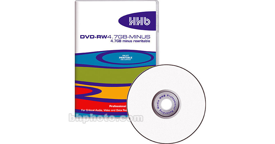 【minus (-)】【CD 】【DVD 】 HHB DVD-RW 4.7GB-Minus Disc DVD-RW4.7GB MINUS B&H Photo Video