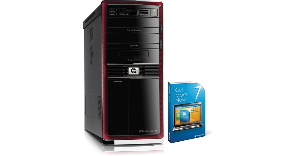 HP Pavilion Elite HPE-240f Desktop Computer with Windows 7