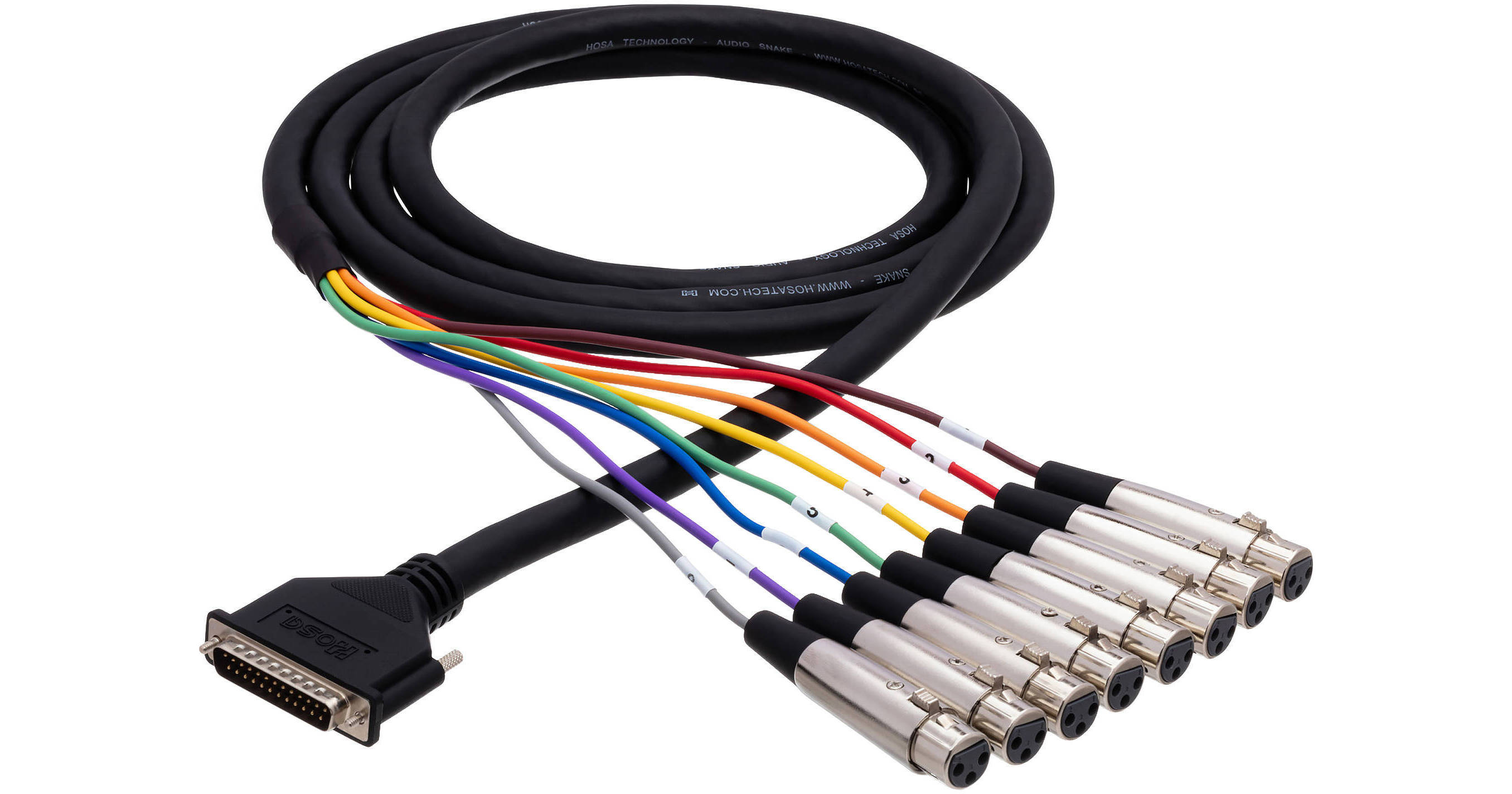 Hosa Technology DTF804 DB-25 to 8-Channel 3-Pin XLR Snake
