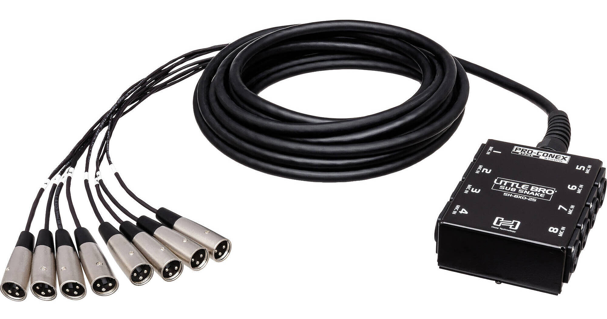 Hosa Technology SH8X425 SH Series Stage Box Snake SH-8X4-25 B&H