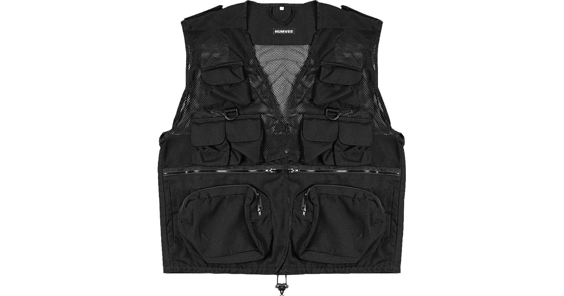 Hommes Multi-Poches Voyage Chasse Pêche Gilets Outdoor Vest Photographe Camo XL