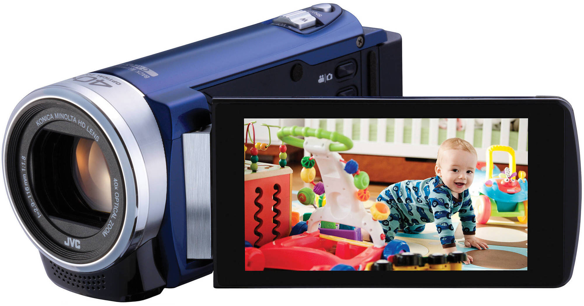 JVC GZ-E200 Full HD Everio Camcorder (Blue) GZ-E200AUS B&H Photo