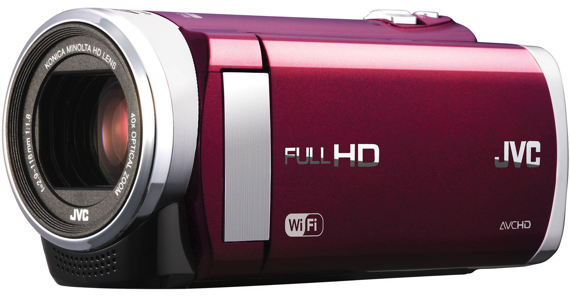 JVC GZ-EX210 Full HD Everio Camcorder with WiFi (Red)