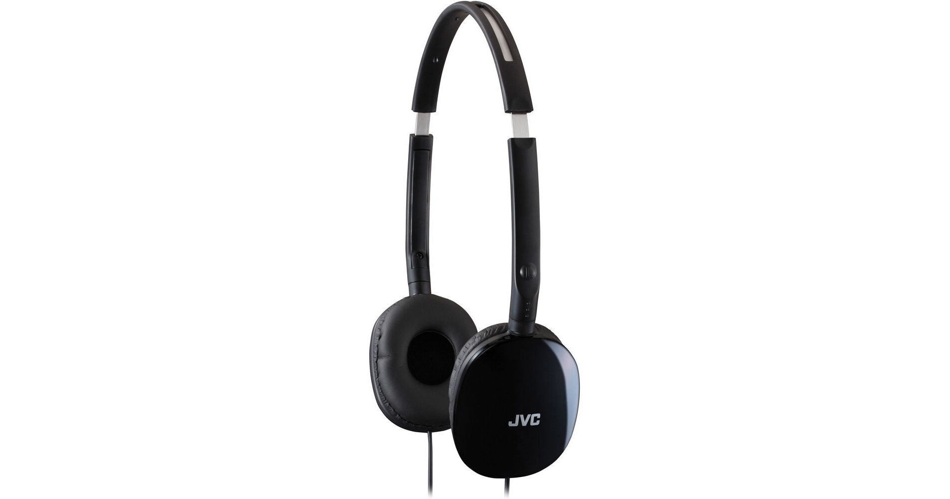 JVC HA-S160 FLATS On-Ear Stereo Headphones (Black) HAS160B B&H