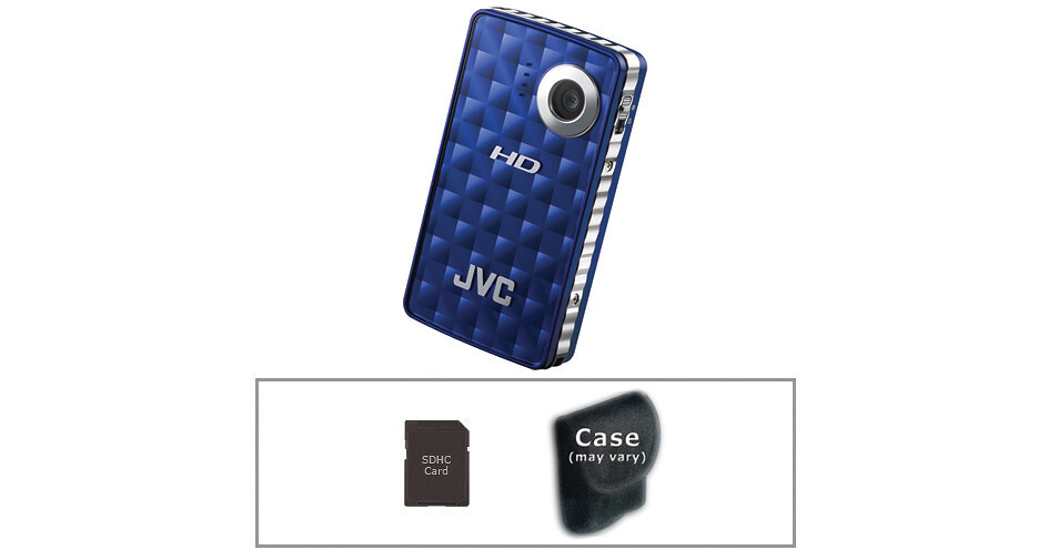 JVC PICSIO GC-FM1 HD Memory Camera Basic Kit (Blue Steel) B&H