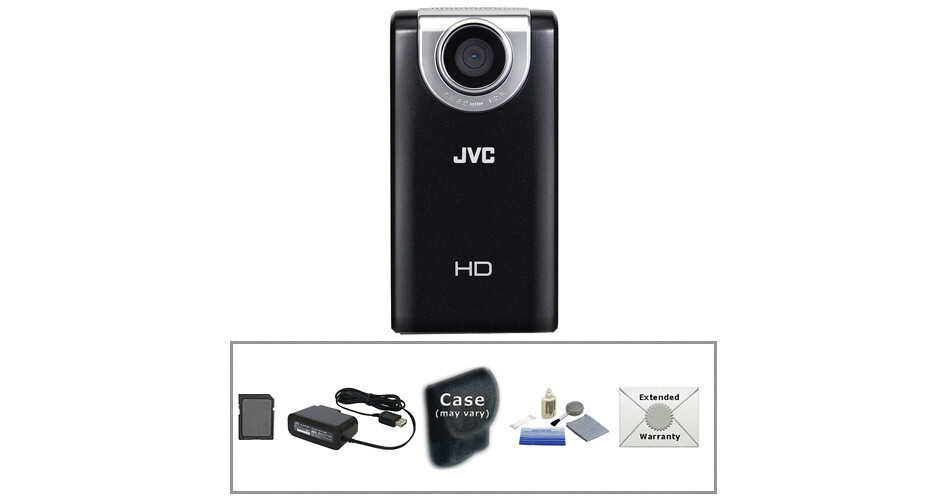 JVC Picsio GC-FM2 HD Pocket Cam with Advanced Accessory Kit