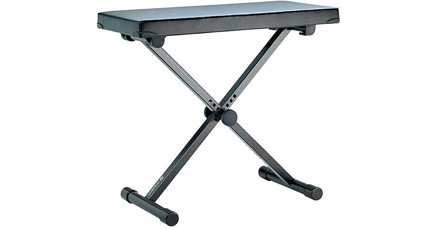 K&M 14076 Keyboard Bench (Black) (Extra Wide) 14076-000-55 B&H