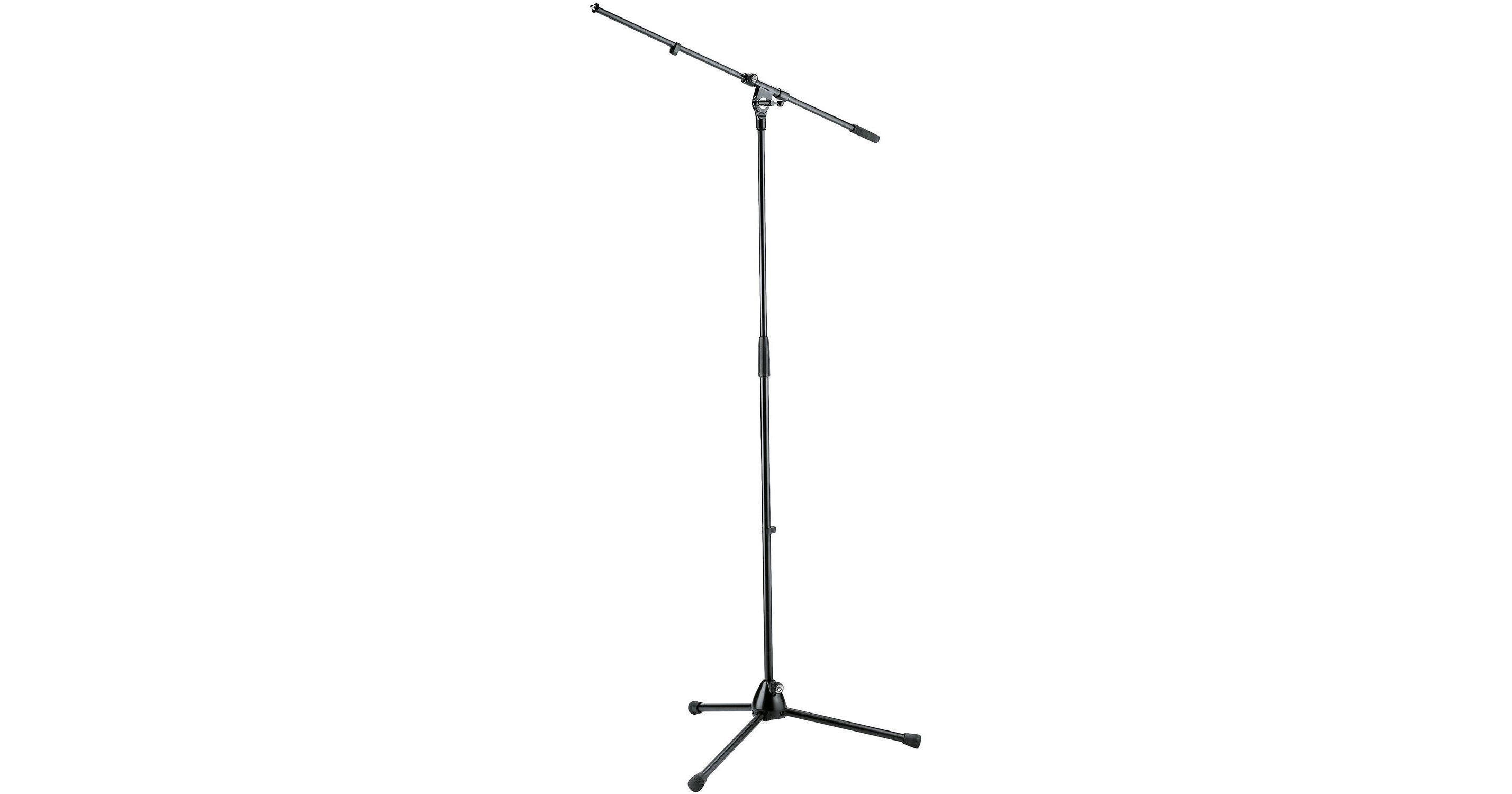 K&M 21020 Tripod Microphone Stand with Boom (Black) 21020-500-55