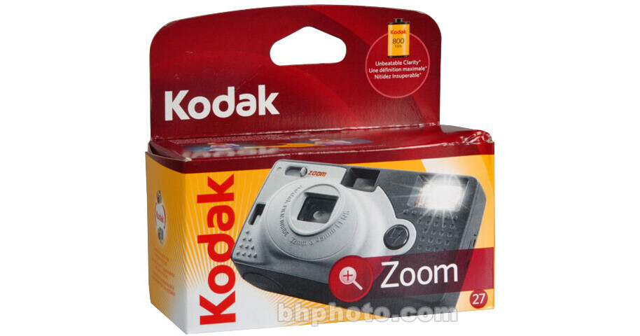 Kodak Zoom One-Time-Use Disposable Camera (ISO-800) 8082687 B&H