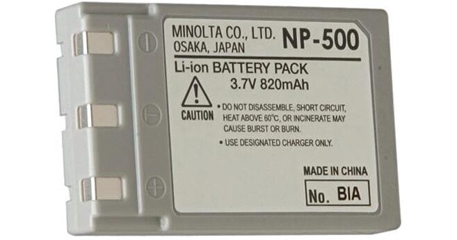 Batteria NP-800 Compatibile Per Konica-Minolta – 7,4V Li-Ion 800mAh/5,9Wh – Ricambio Fotocamera