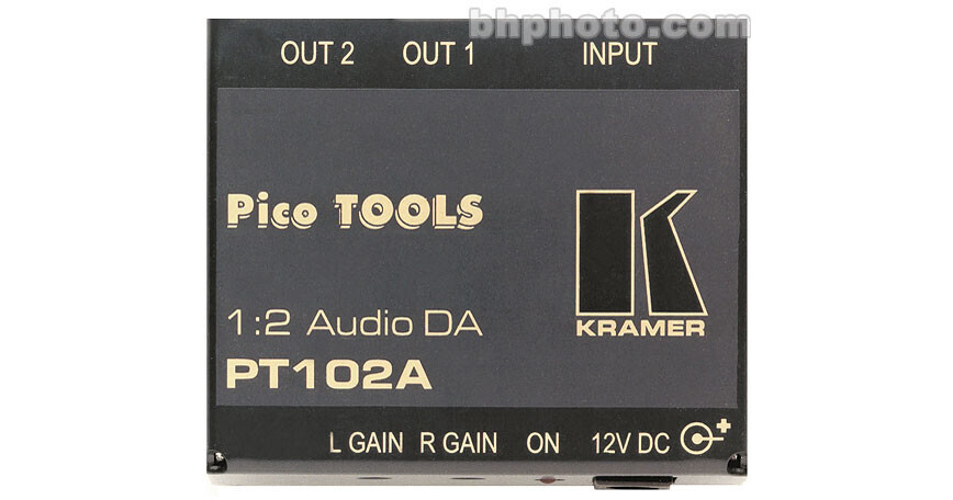 Kramer PT-102A 1x2 Stereo Audio Distribution Amplifier PT-102A