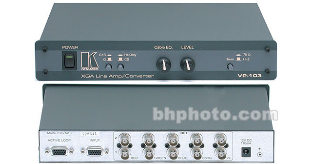 Kramer VP-103 XGA to RGBHV Interface Converter VP-103 B&H Photo