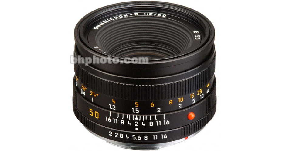 Leica Normal 50mm f/2.0 Summicron R Manual Focus Lens 11345 B&H
