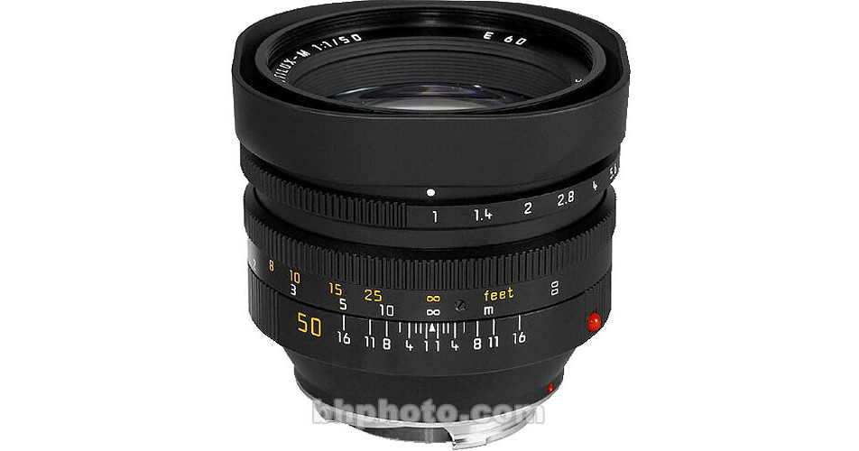 Leica 50mm f/1.0 Noctilux M Manual Focus Lens (6-Bit) 11822 B&H