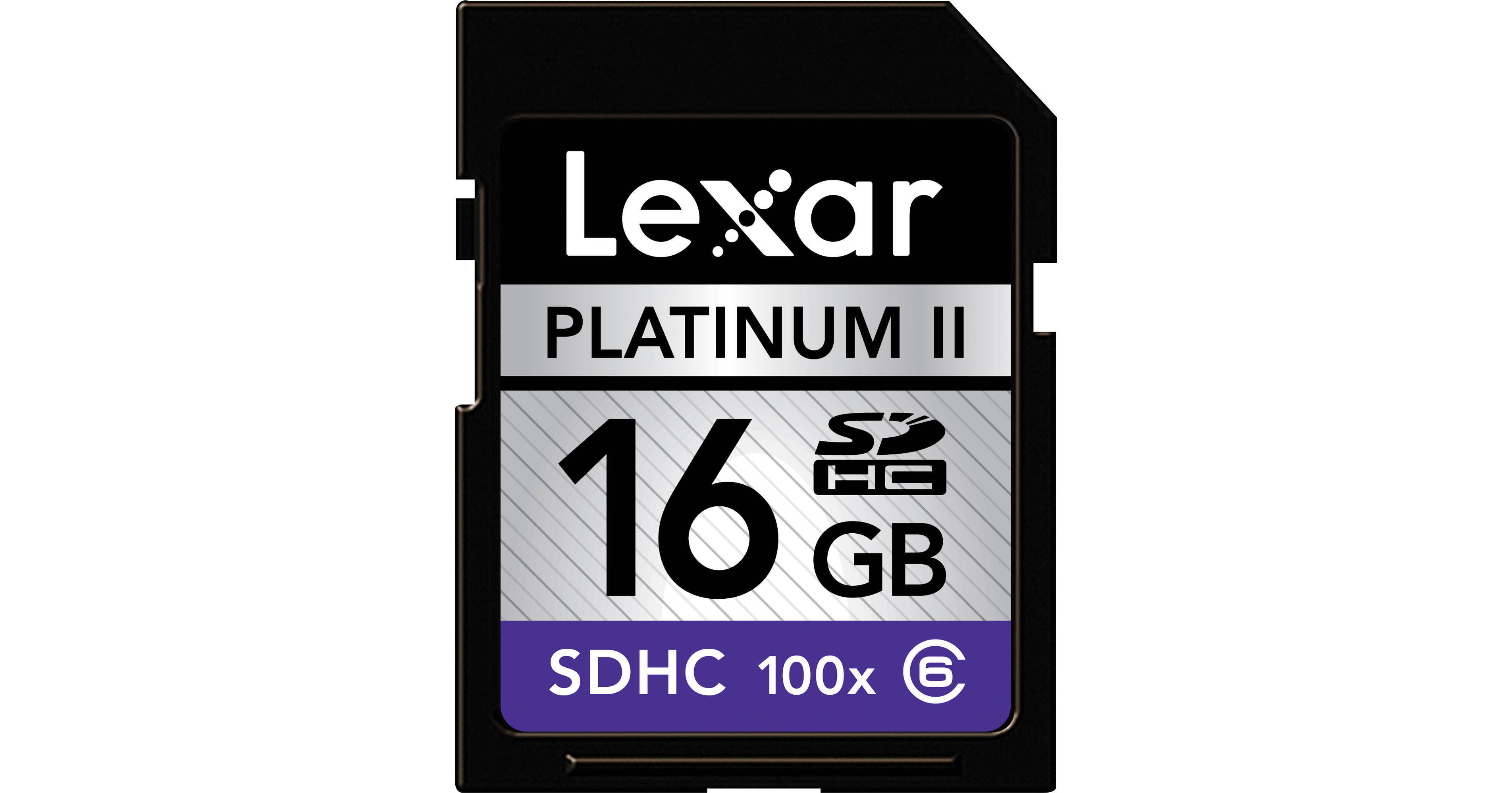 Lexar 16GB SDHC Memory Card Platinum II Class 6 LSD16GB100 B&H