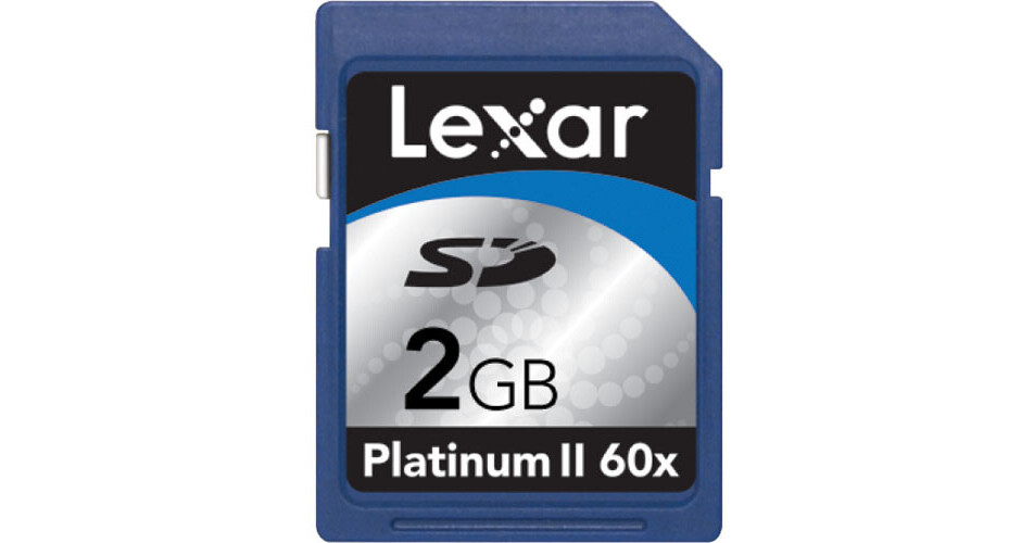 Lexar 2GB Platinum II 60x Secure Digital (SD) Card SD2GB-60-709