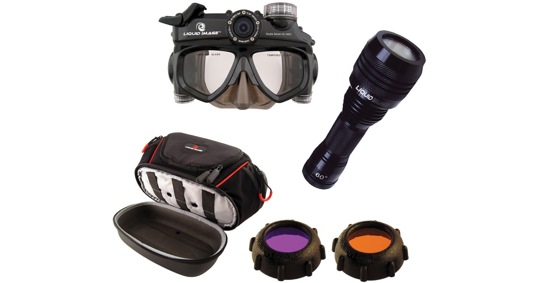 Liquid Image Wide Angle Scuba Series HD1080P Camera Mask with