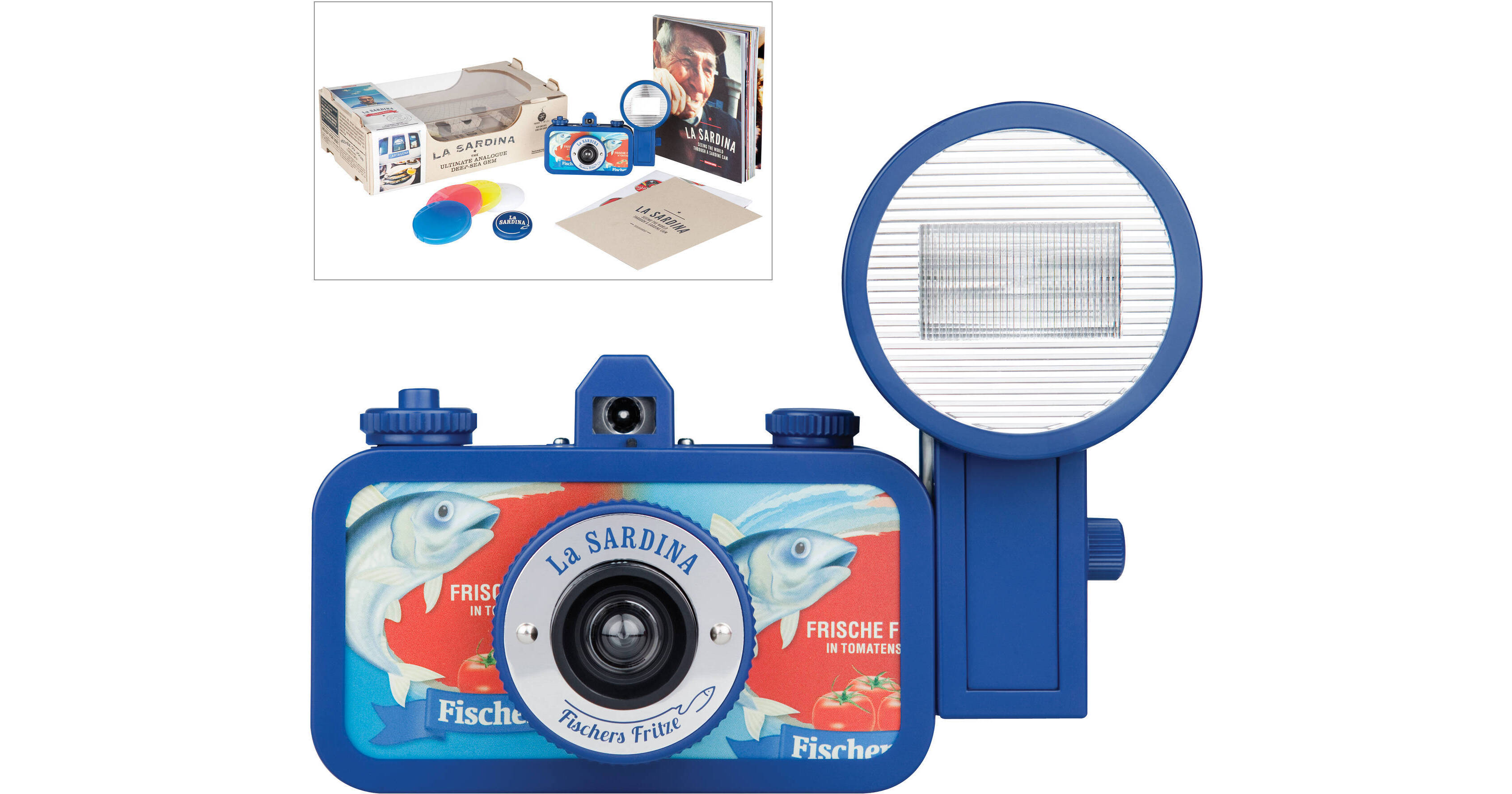 Lomography La Sardina Fischers Fritze Camera with Flash SP200FF