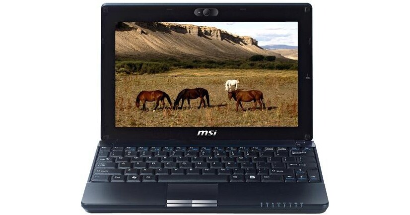 MSI Wind U123 Netbook Computer (Blue) 9S7-N03333-001 B&H Photo
