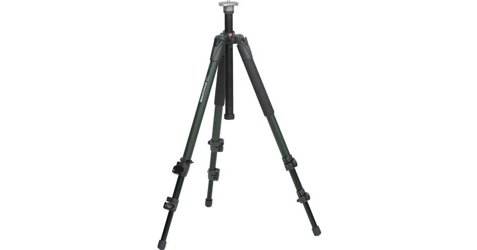 Manfrotto 055XV Outdoor Tripod Legs (Green) - Supports 15.4