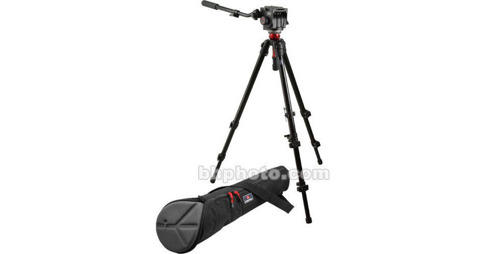 Manfrotto 745B Tripod Legs (Black) with 3460 Fluid Head 503745BK