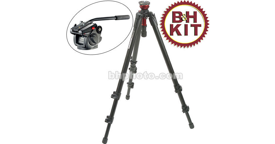 Manfrotto 745XB MDeVe Video Tripod with 501HDV Head - Supports