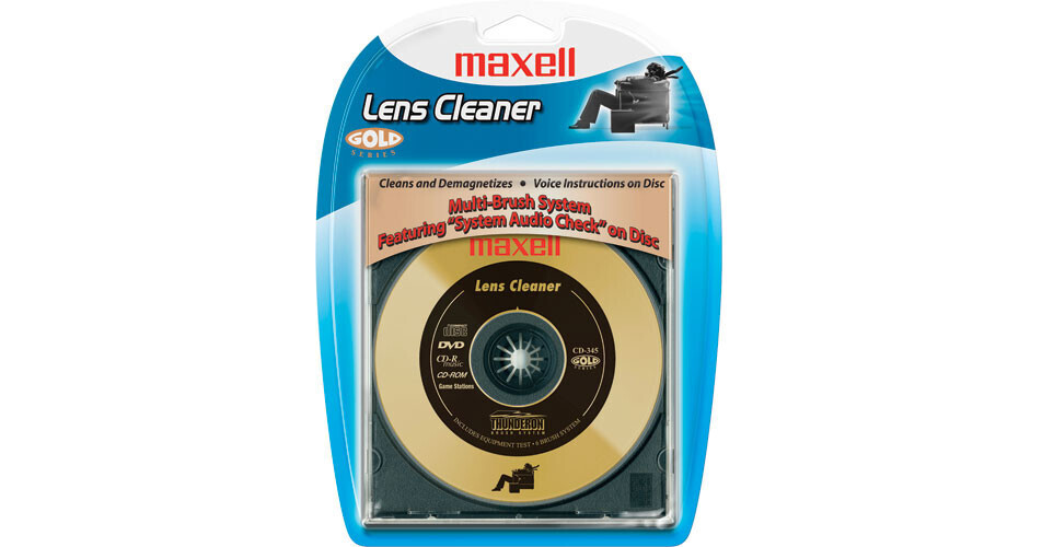 Maxell CD Laser Lens Cleaner (Gold) w/ System Check 190078 B&H
