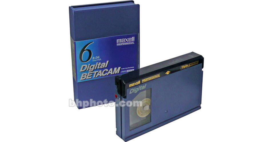 Maxell BD-6CN Six Minute Digital Betacam Cassette 288901 B&H