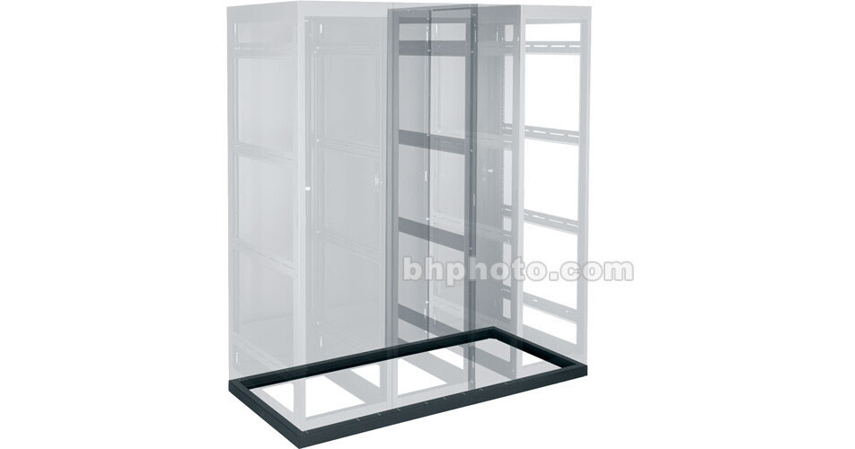 Middle Atlantic 2-Bay RIB Steel Riser Base (Black) RIB-2-MRK-36