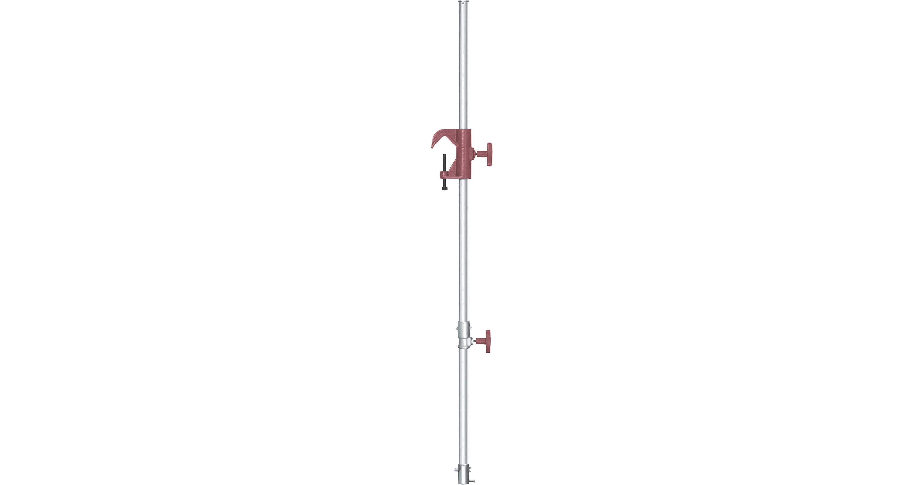 Bacchetta Per Tende Jumbo 600/4 - Telescopica A Molla Con Ventosa, Regolabile 90-150 Cm, Diametro 14 Mm, Bianca