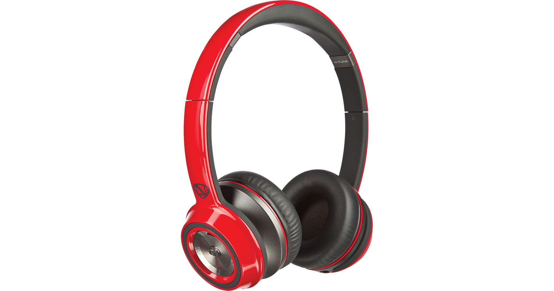 Monster N-Tune On-Ear Headphones (Cherry Red) 128488 B&H Photo