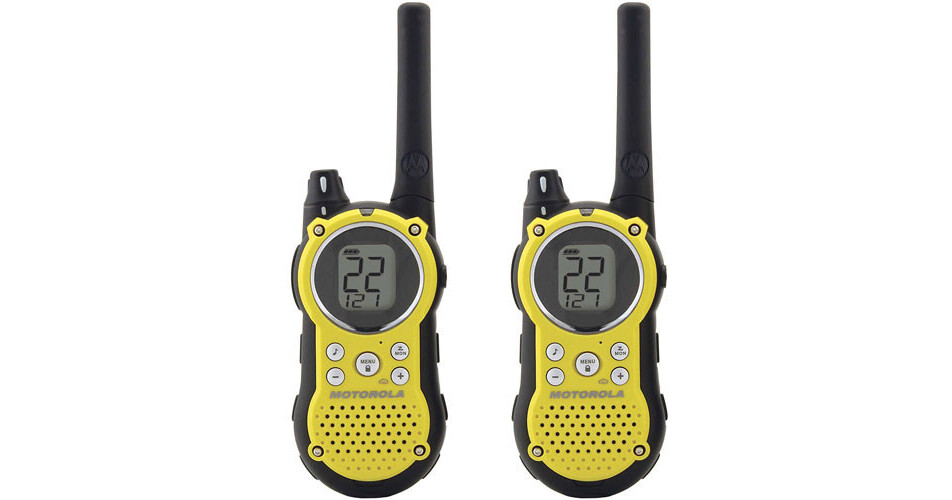 Motorola T9500XLR Talkabout 2-Way Radios - Pair - Yellow
