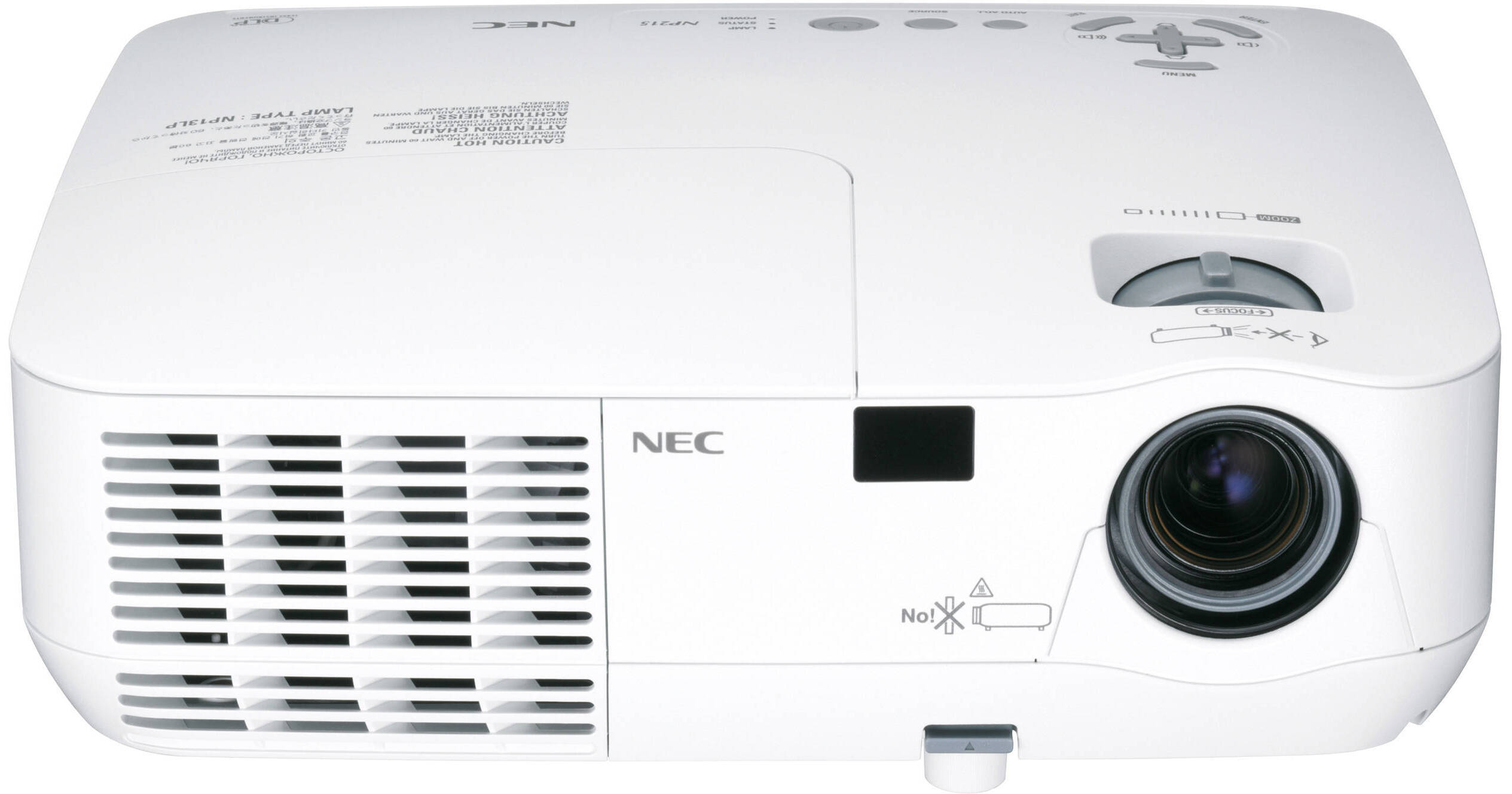 NEC NP215 DLP XGA 2500 Lumens Projector NP215 B&H Photo Video