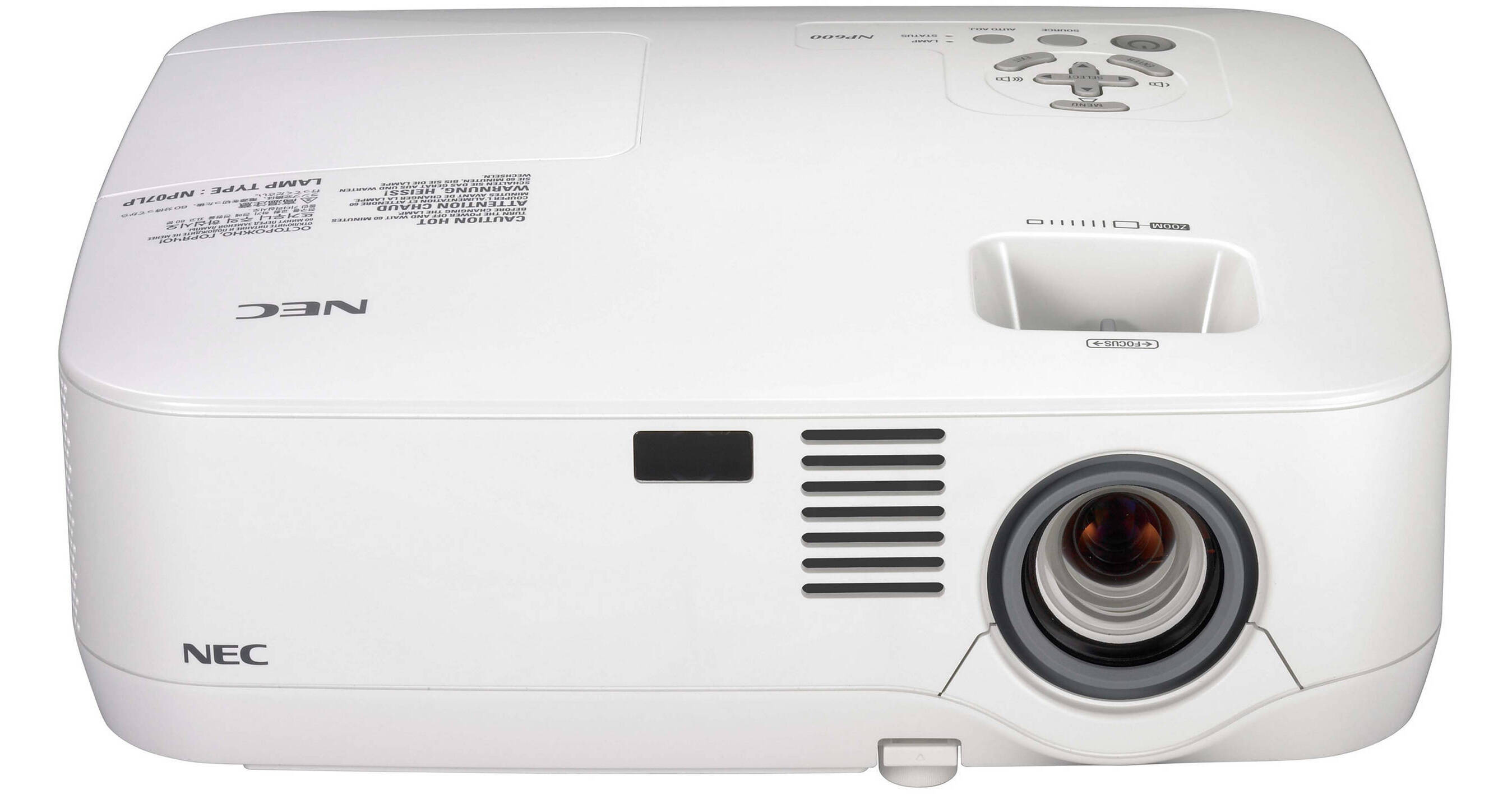 NEC プロジェクター NP600 NEC NP600 LCD XGA 3500 Lumens Projector NP600 B&H Photo Video