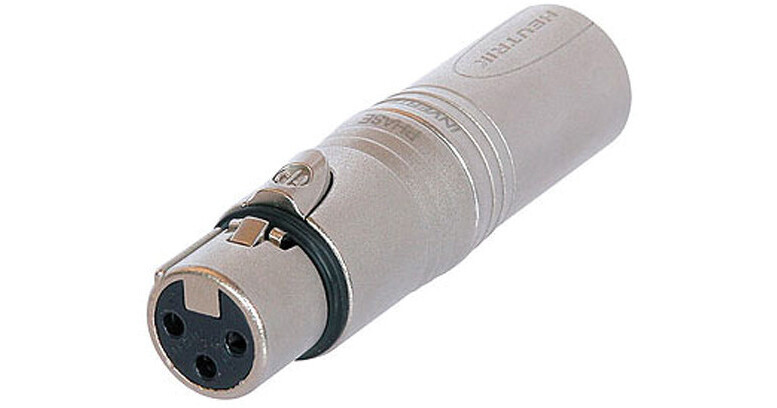 DAP Neutrik 3-pin male to 5-pin female DMX adapter - J&H licht en geluid
