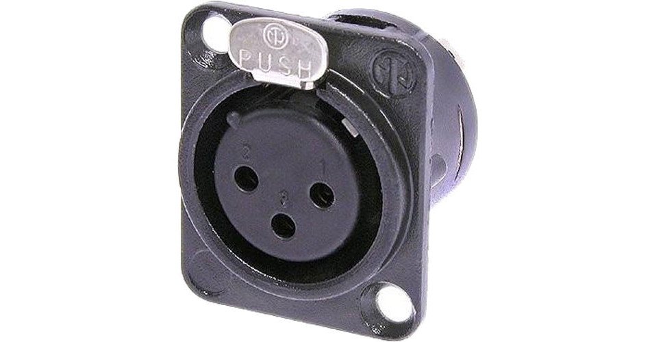Neutrik NC3FDL-1 Female XLR Panel Mount Connectors – 12-Pack | Professional Audio Jacks | Free US Shipping