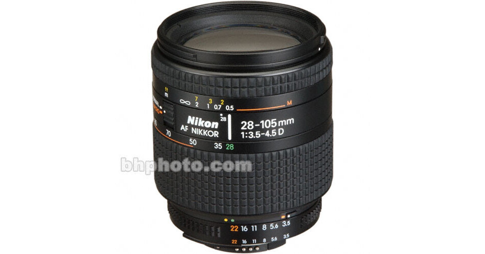 Nikon Zoom Wide Angle-Telephoto AF Zoom Nikkor 28-105mm 1971 B&H
