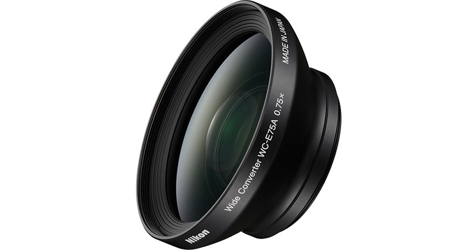 Nikon WC-E75A Wide-Angle Converter Lens 25826 B&H Photo Video