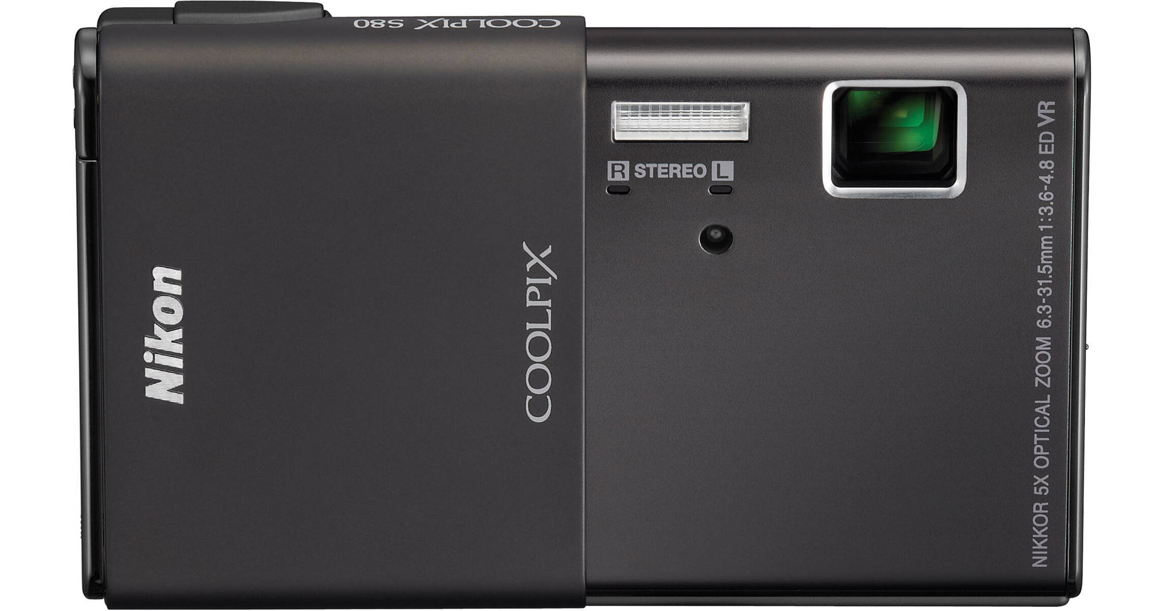 Nikon CoolPix S80 Digital Camera (Black) 26228 B&H Photo Video