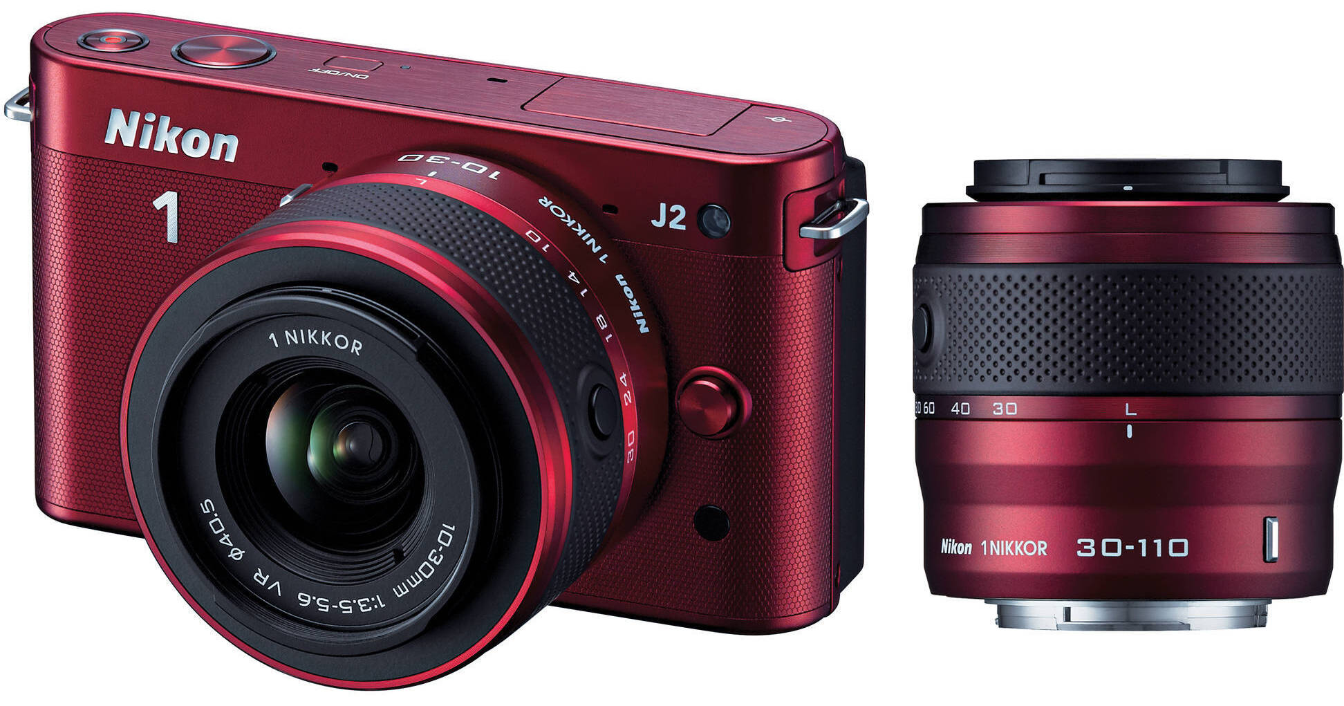 Nikon 1 J2 Mirrorless Digital Camera with 10-30mm & 27587 B&H