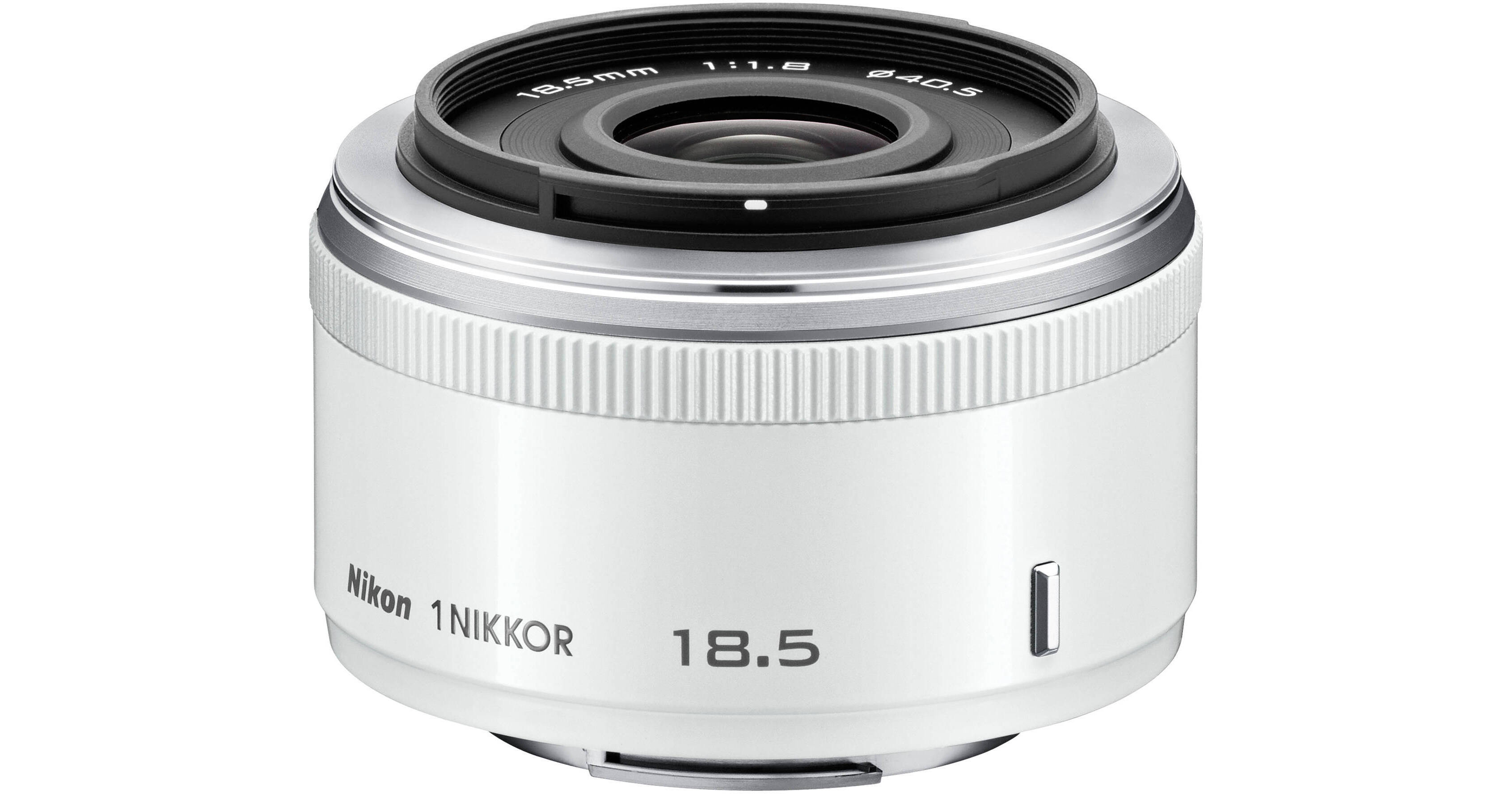 Nikon 1 NIKKOR 18.5mm f/1.8 Lens (White) 3324 B&H Photo Video