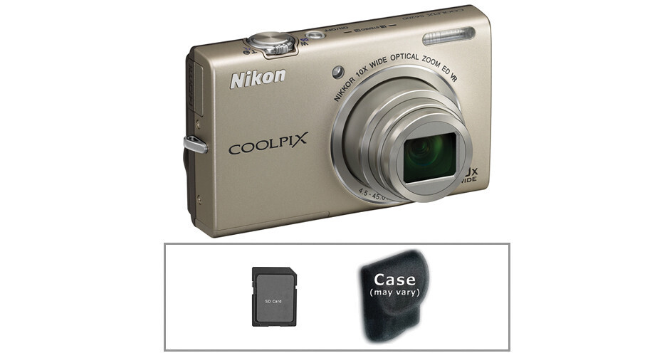 Nikon COOLPIX S6200 Digital Camera with Basic Accessory Kit