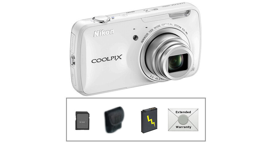 Nikon COOLPIX S800c Digital Camera with Deluxe Accessory Kit