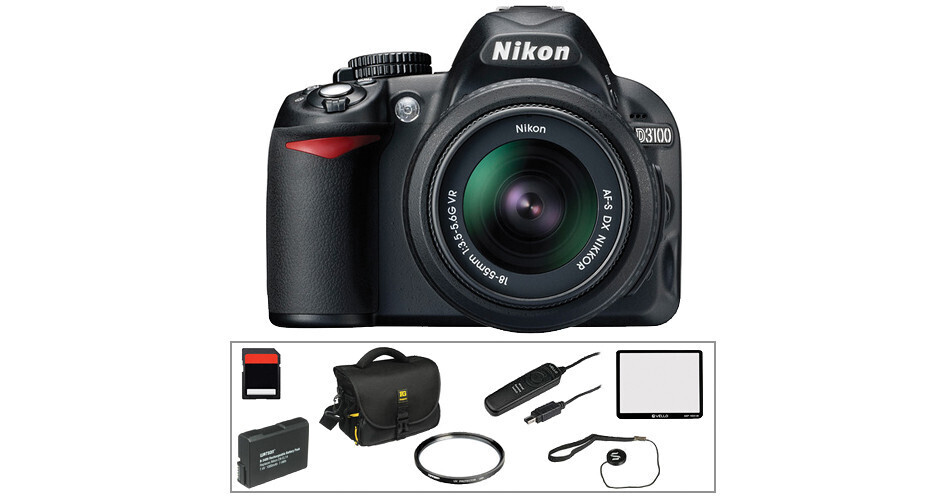 Nikon D3100 Digital SLR Camera w/18-55mm VR Lens and Basic