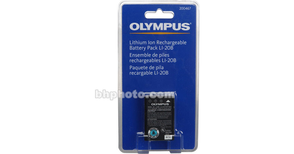 Olympus LI-20B Lithium-Ion Battery (3.7v 1035mAh) 200467 B&H