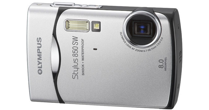 Olympus Stylus 850 SW Digital Camera (Silver) 226315 B&H Photo