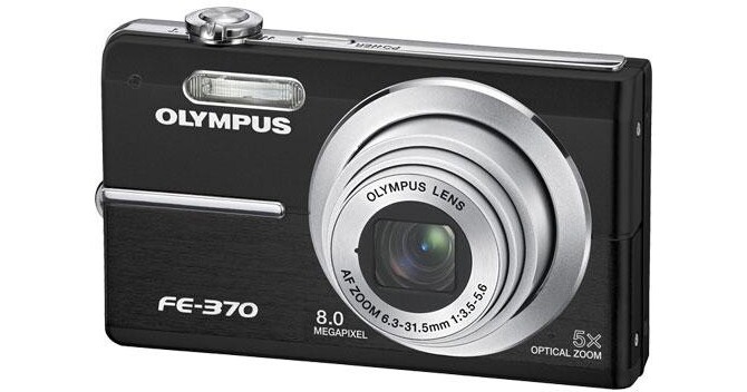 Olympus FE-370 Digital Camera (Black) 226425 B&H Photo Video