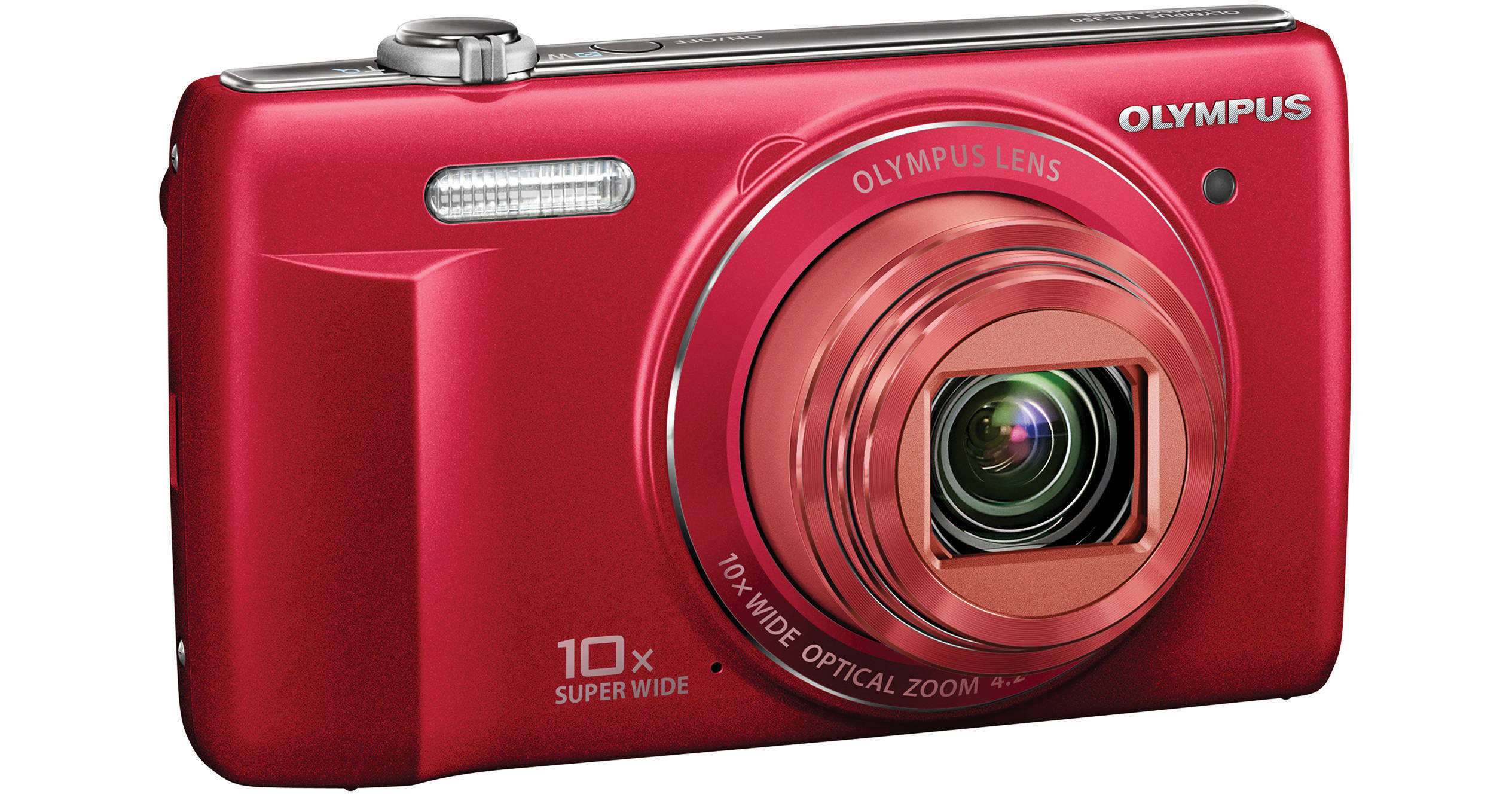 Olympus VR-340 Digital Camera (Red) V105080RU000 B&H Photo Video